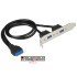 Delock Cable Usb 3.0 2X Type-A Female Σε 19Pin Header Female