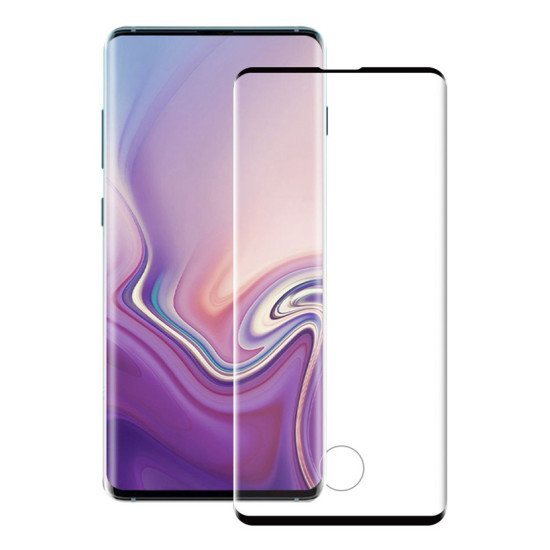 Powertech Tempered Glass 3D, Half Glue, Curved, Samsung S10 Plus, Μαύρο Powertech Tempered Glass 3D, Half Glue, Curved, Samsung S10 Plus, Μαύρο