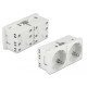 Delock Διπλό Module Πρίζας Ρεύματος Easy 45 81325, 45°, 45X45Mm, 5Τμχ Delock Διπλό Module Πρίζας Ρεύματος Easy 45 81325, 45°, 45X45Mm, 5Τμχ