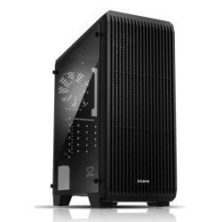 ZALMAN PC case S2, mid tower, 412x189x451mm, 1x fan, διάφανο πλαϊνό