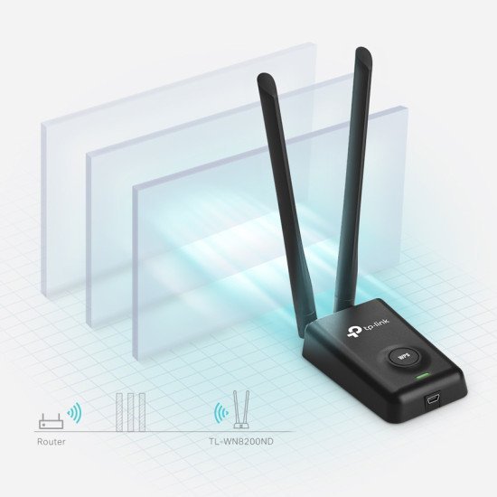 Tp-Link 300Mbps High Power Wireless Usb Adapter, Ver. 2.0