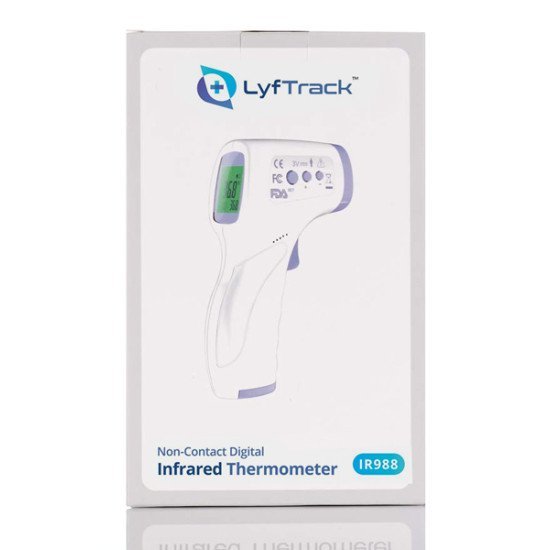 Lyftrack Ηλεκτρονικό Θερμόμετρο Υπερύθρων Με Οθόνη Ir988, Λευκό Lyftrack Ηλεκτρονικό Θερμόμετρο Υπερύθρων Με Οθόνη Ir988, Λευκό