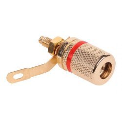 Βύσμα Μπανάνα Gni0206B, Θηλυκό, Επιχρυσωμένο, Κόκκινο