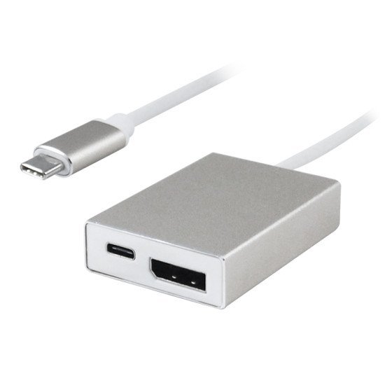 Powertech Αντάπτορας Type-C Σε Displayport + Type-C + Usb 3.0 Pth-040