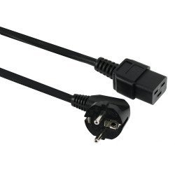 Powertech Καλώδιο Τροφοδοσίας Cab-P024, C19 Iec, 16A, 250V, 1.8M, Μαύρο Powertech Καλώδιο Τροφοδοσίας Cab-P024, C19 Iec, 16A, 250V, 1.8M, Μαύρο