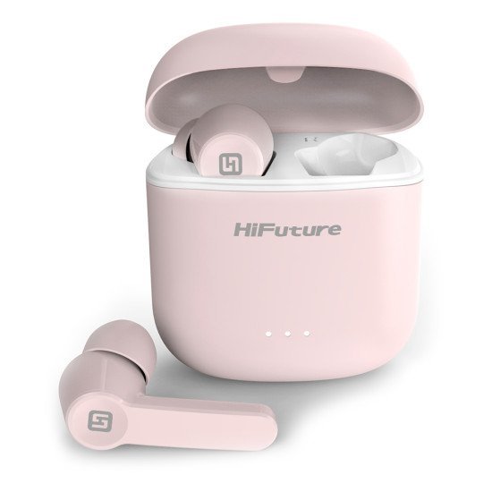 Hifuture Earphones Flybuds, True Wireless, Με Θήκη Φόρτισης, Ροζ