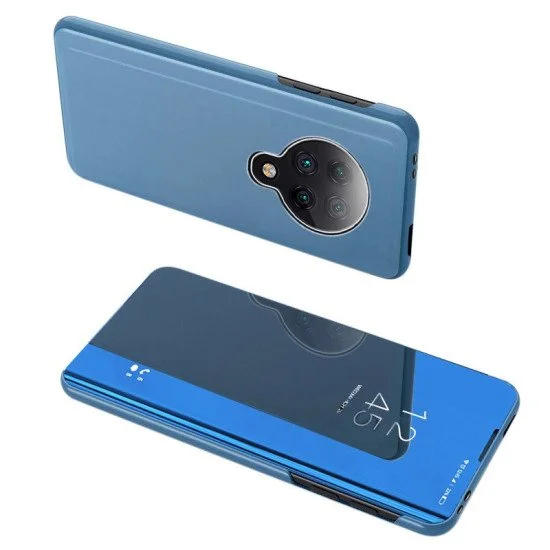 Powertech Θήκη Clear View Mob-1533 Για Xiaomi Poco F2 Pro, Μπλε