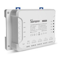 Sonoff Smart Διακόπτης 4Ch Pro R3, 4 Θέσεων, 40A, Rf Control, Λευκός