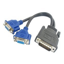 Powertech Αντάπτορας Dms-59 Σε 2X Vga Cab-Dms002, 0.20M, Μαύρος Powertech Αντάπτορας Dms-59 Σε 2X Vga Cab-Dms002, 0.20M, Μαύρος