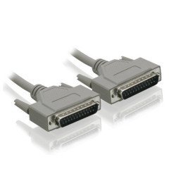 Powertech Καλώδιο Σειριακό Rs232 25-Pin (M)/(M), 5M, Λευκό