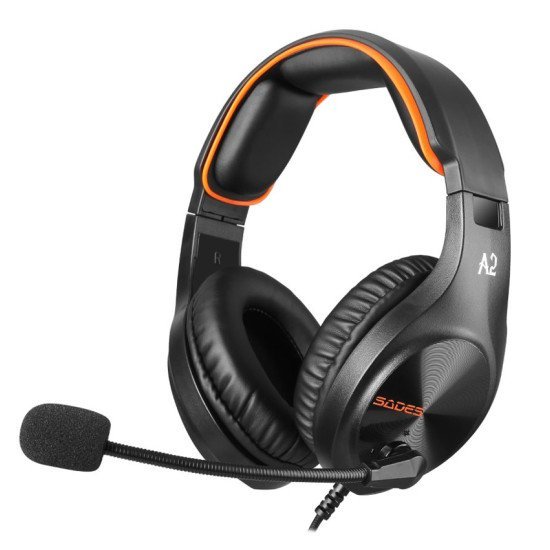 Sades Gaming Headset A2, Multiplatform, 3.5Mm, Μαύρα