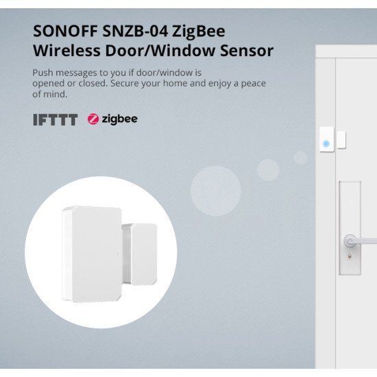 Sonoff Smart Αισθητήρας Πόρτας & Παραθύρου Snzb-04, Zigbee