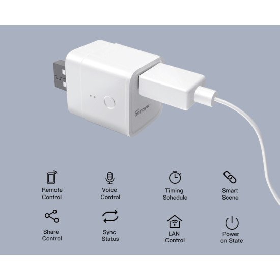 Sonoff Smart Usb Adapter Micro, 5V, Wireless