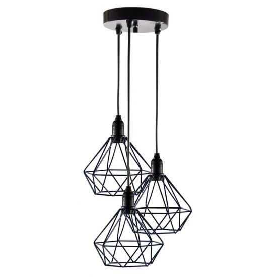Powertech Τρίφωτο Φωτιστικό Οροφής Hll-0004, E27, Φ20, Μεταλλικό, Μαύρο Powertech Τρίφωτο Φωτιστικό Οροφής Hll-0004, E27, Φ20, Μεταλλικό, Μαύρο