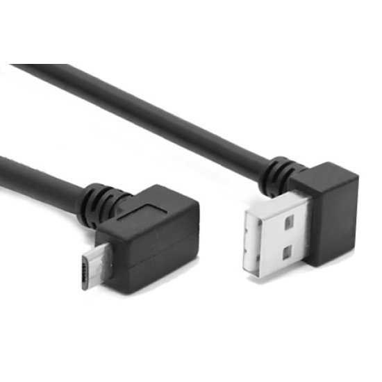 Powertech Καλώδιο Usb Σε Usb Micro-B Cab-U136, 90°, Dual Easy Usb, 0.5M Powertech Καλώδιο Usb Σε Usb Micro-B Cab-U136, 90°, Dual Easy Usb, 0.5M