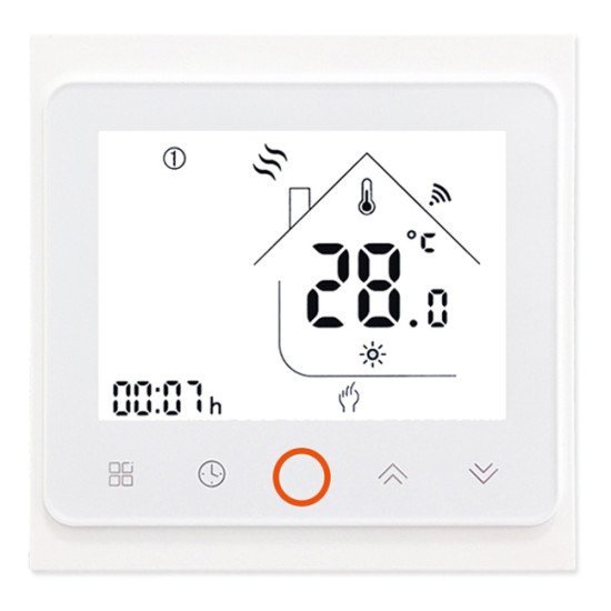 Smart Θερμοστάτης Πετρελαίου Bht-002-Gblw, Wifi, Λευκός Smart Θερμοστάτης Πετρελαίου Bht-002-Gblw, Wifi, Λευκός