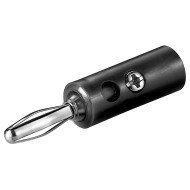 Goobay Βύσμα Μπανάνα Plug 11373, Αρσενικό 4.5Mm, Μαύρο, 10Τμχ