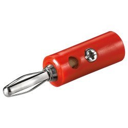Goobay Βύσμα Μπανάνα Plug 11375, Αρσενικό 4.5Mm, Κόκκινο, 10Τμχ