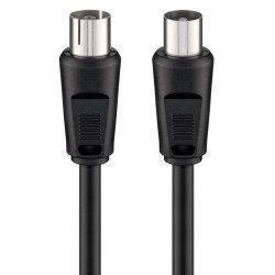 Goobay Καλώδιο Κεραίας Αρσενικό Σε Θηλυκό 11509, <70Db, Ccs, 0.5M, Μαύρο