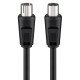 Goobay Καλώδιο Κεραίας Αρσενικό Σε Θηλυκό 11509, <70Db, Ccs, 0.5M, Μαύρο Goobay Καλώδιο Κεραίας Αρσενικό Σε Θηλυκό 11509, <70Db, Ccs, 0.5M, Μαύρο