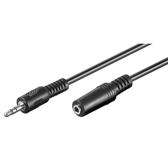 Goobay Προέκταση Καλωδίου Ήχου 3.5Mm 50090, 3 Pin Stereo, 5M, Μαύρο Goobay Προέκταση Καλωδίου Ήχου 3.5Mm 50090, 3 Pin Stereo, 5M, Μαύρο