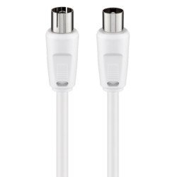 Goobay Καλώδιο Κεραίας Αρσενικό Σε Θηλυκό 50910, <70Db, Ccs, 0.5M, Λευκό