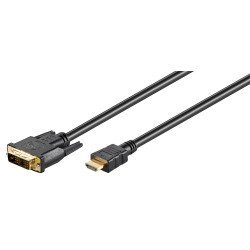 Goobay Καλώδιο Dvi-D Σε Hdmi 51579, 1M, Μαύρο Goobay Καλώδιο Dvi-D Σε Hdmi 51579, 1M, Μαύρο