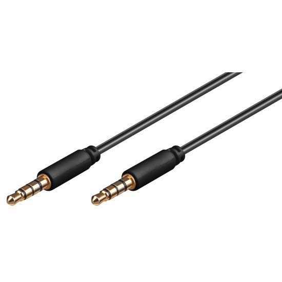 Goobay Καλώδιο Ήχου 3.5Mm 63828, 4 Pin Stereo, Copper, 1.5M, Μαύρο Goobay Καλώδιο Ήχου 3.5Mm 63828, 4 Pin Stereo, Copper, 1.5M, Μαύρο