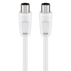 Goobay Καλώδιο Κεραίας Αρσενικό 68149, <70Db, Ccs, 5M, Λευκό