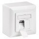 Goobay Επιτοίχια Πρίζα Cat 6A 68572, 2X Rj45, 80X80Mm, Λευκή Goobay Επιτοίχια Πρίζα Cat 6A 68572, 2X Rj45, 80X80Mm, Λευκή