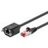 Goobay Καλώδιο Προέκτασης F/Utp Cat6 77560, Copper, Awg 26, 2M, Μαύρο