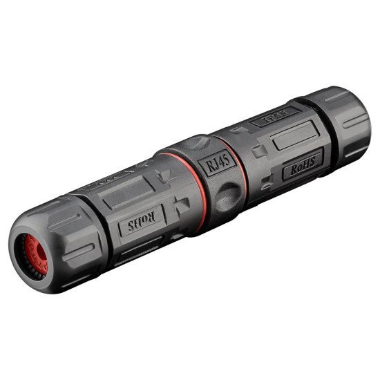 Goobay Αδιάβροχος Σύνδεσμος Rj45 Cat.6 79566, Ip68, Μαύρο Goobay Αδιάβροχος Σύνδεσμος Rj45 Cat.6 79566, Ip68, Μαύρο