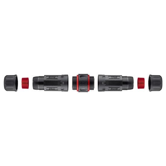 Goobay Αδιάβροχος Σύνδεσμος Rj45 Cat.6 79566, Ip68, Μαύρο Goobay Αδιάβροχος Σύνδεσμος Rj45 Cat.6 79566, Ip68, Μαύρο