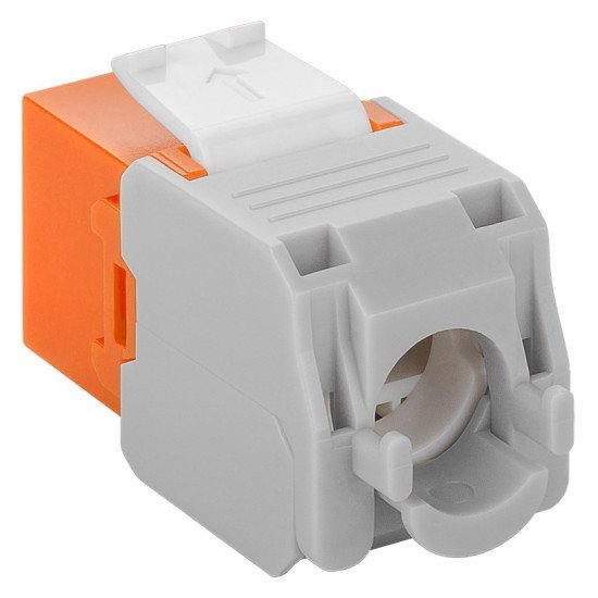 Goobay Keystone Module Rj45 Cat 6A 90690, Utp, Πορτοκαλί