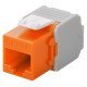 Goobay Keystone Module Rj45 Cat 6A 90690, Utp, Πορτοκαλί