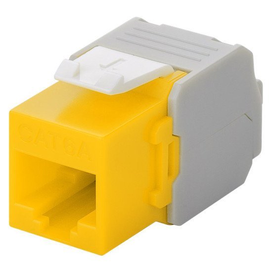 Goobay Keystone Module Rj45 Cat 6A 90691, Utp, Κίτρινο