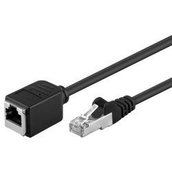 Goobay Καλώδιο Προέκτασης F/Utp Cat5E 91883, Copper, Awg 26, 3M, Μαύρο Goobay Καλώδιο Προέκτασης F/Utp Cat5E 91883, Copper, Awg 26, 3M, Μαύρο