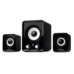 Powertech Ηχεία Essential Sound Pt-843, 2.1, 5W + 2X 3W, 3.5Mm, Μαύρα