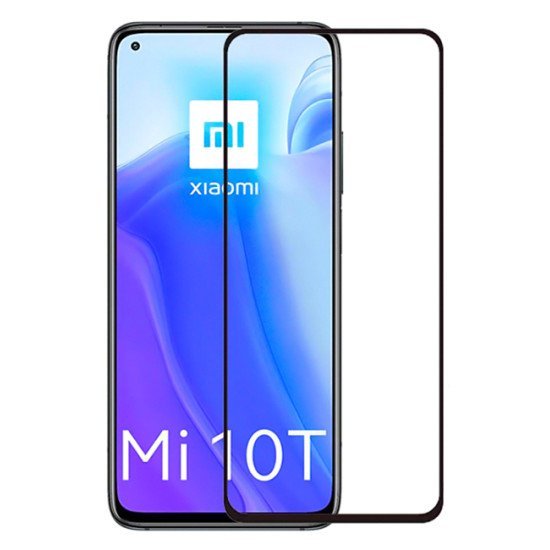 Powertech Tempered Glass 5D, Full Glue, Xiaomi Mi 10T/Lite/Pro 5G, Μαύρο