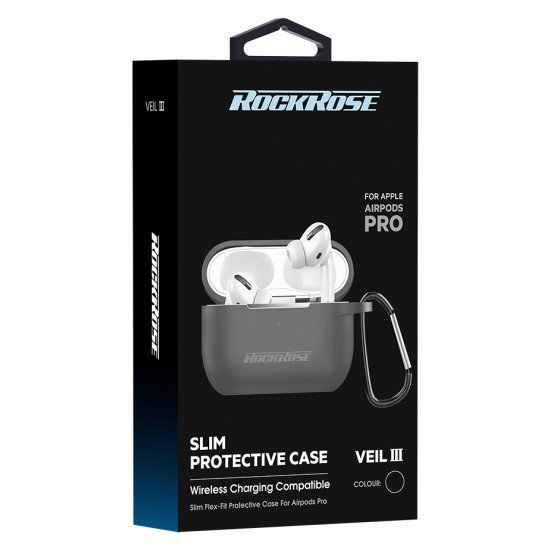 Rockrose Θήκη Προστασίας Veil Iiι Για Airpods Pro, Μαύρη Rockrose Θήκη Προστασίας Veil Iiι Για Airpods Pro, Μαύρη