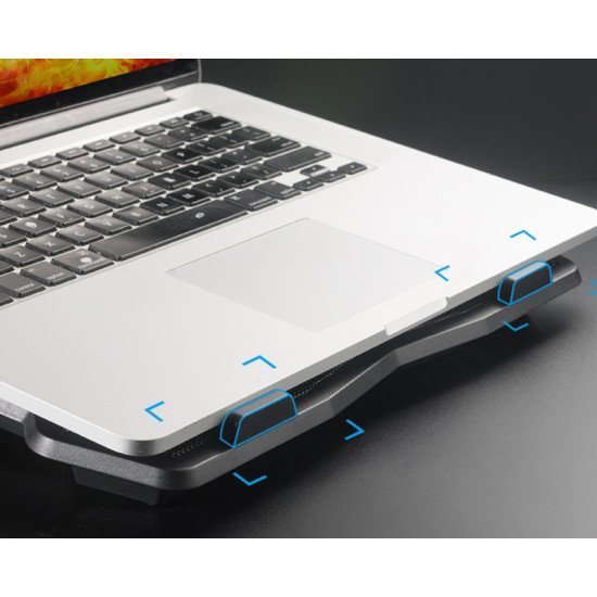 Powertech Βάση & Ψύξη Laptop Pt-930, Έως 15.6", 2X 125Mm Fan, Led, Μαύρο Powertech Βάση & Ψύξη Laptop Pt-930, Έως 15.6", 2X 125Mm Fan, Led, Μαύρο