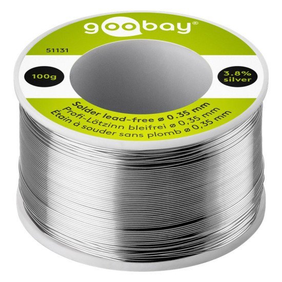 Goobay Σύρμα Συγκόλλησης 51131 Φ0.35Mm, Χωρίς Μόλυβδο, 100Γρ, 1Τμχ