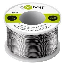 Goobay Σύρμα Συγκόλλησης 40850 Φ0.56Mm, Χωρίς Μόλυβδο, 100Γρ, 1Τμχ Goobay Σύρμα Συγκόλλησης 40850 Φ0.56Mm, Χωρίς Μόλυβδο, 100Γρ, 1Τμχ