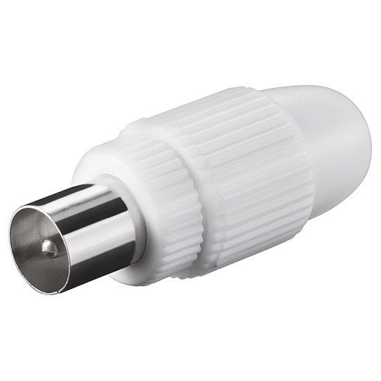 Goobay Βύσμα Coaxial 11500, Αρσενικό, Λευκό, 10Τμχ Goobay Βύσμα Coaxial 11500, Αρσενικό, Λευκό, 10Τμχ