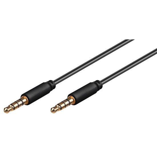 Goobay Καλώδιο Ήχου 3.5Mm 63832, 4 Pin Stereo, Copper, 3M, Μαύρο Goobay Καλώδιο Ήχου 3.5Mm 63832, 4 Pin Stereo, Copper, 3M, Μαύρο