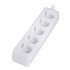 Powertech Πολύπριζο Pt-869, 5X Schuko, 16A, 1.5M, Λευκό