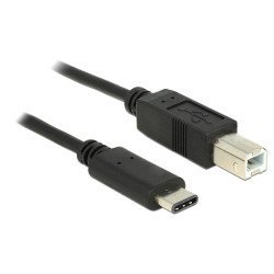 DELOCK καλώδιο USB-C σε USB Type B 83328, 0.5m, μαύρο