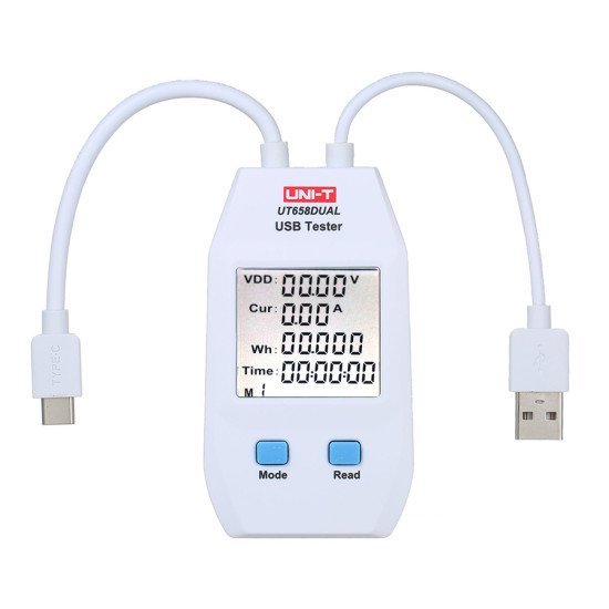 Uni-T Usb Συσκευή Ελέγχου Καλωδιώσεων Ut658Dual, Type A, Type C Uni-T Usb Συσκευή Ελέγχου Καλωδιώσεων Ut658Dual, Type A, Type C