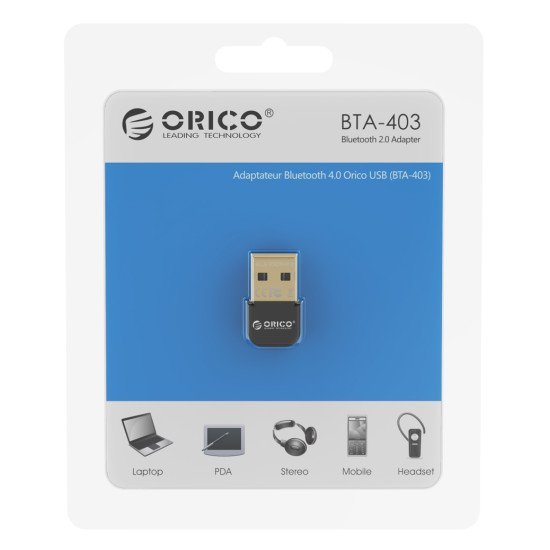 Orico Usb Αντάπτορας Bluetooth 4.0 Bta-403, Μαύρος