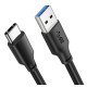 CABLETIME καλώδιο USB 3.0 σε USB Type-C C160, 5V 3A, 1m, μαύρο